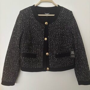 Express Black Tweed Jacket BNWT